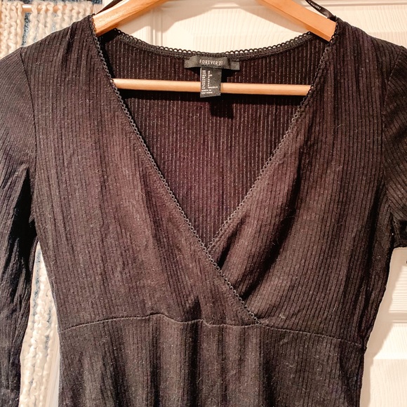 • F21 surplus ribbed bodysuit • - Picture 3 of 10